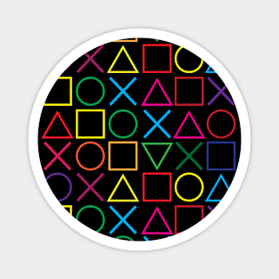 Joy Stick Pattern Icon Magnet